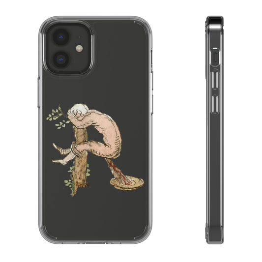 Tree Pooper – Medieval Manuscript Phone Case – Funny Historical Illustration – Weird Art iPhone Cover – Quirky Gift for Fans of the Bizarre