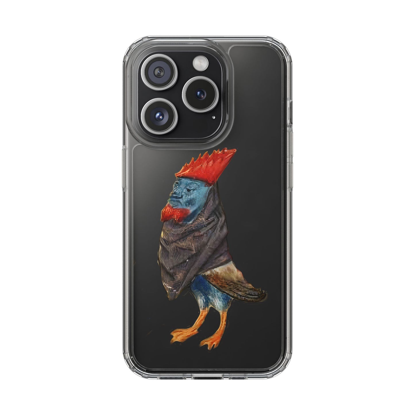 Medieval Chicken Man Phone Case - Rooster Dignity Meets Avian Absurdity