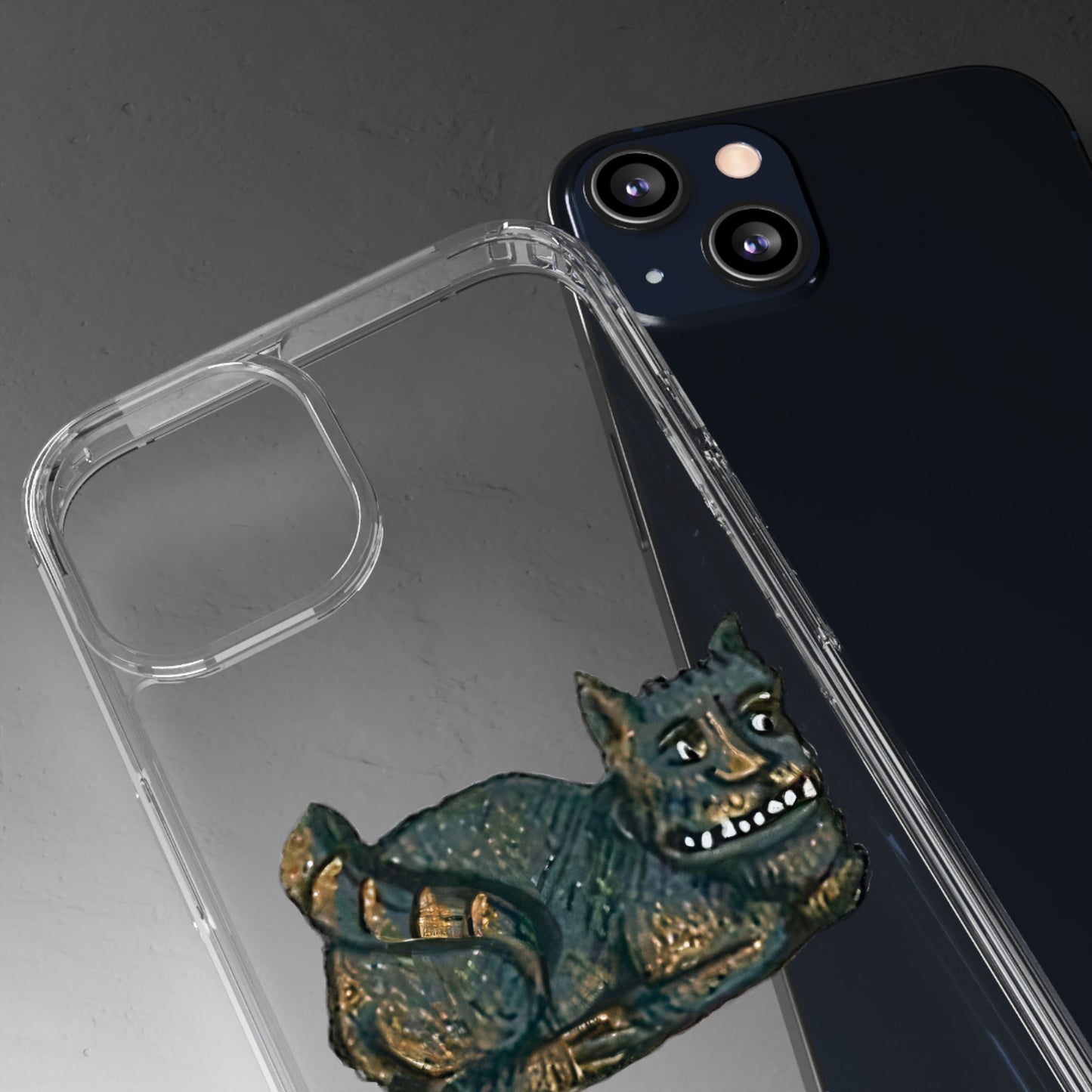 “The Smiling Menace” – Medieval Gremlin Cat Phone Case