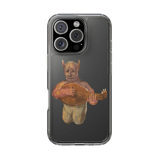 Medieval Demon Playing Lute Phone Case – Funny Gothic Art Phone Cover