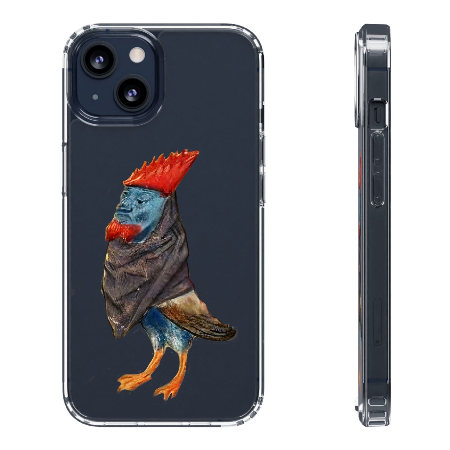 Medieval Chicken Man Phone Case - Rooster Dignity Meets Avian Absurdity