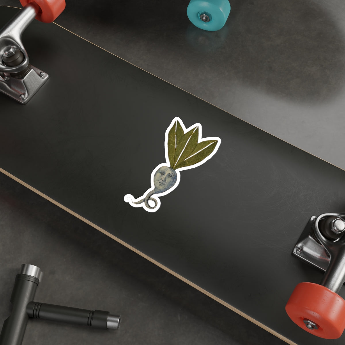 Mandrake Root Medieval Sticker – Weird Plant Spirit, Botanical Marginalia Art Decal, Witchy Folklore Vinyl Sticker, Alchemy Aesthetic Gift