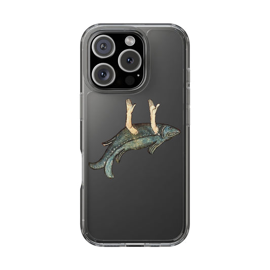 Praise the Fish – Medieval Hybrid Sea Monster Phone Case – Bizarre Marginalia Art – Weird & Holy Gift
