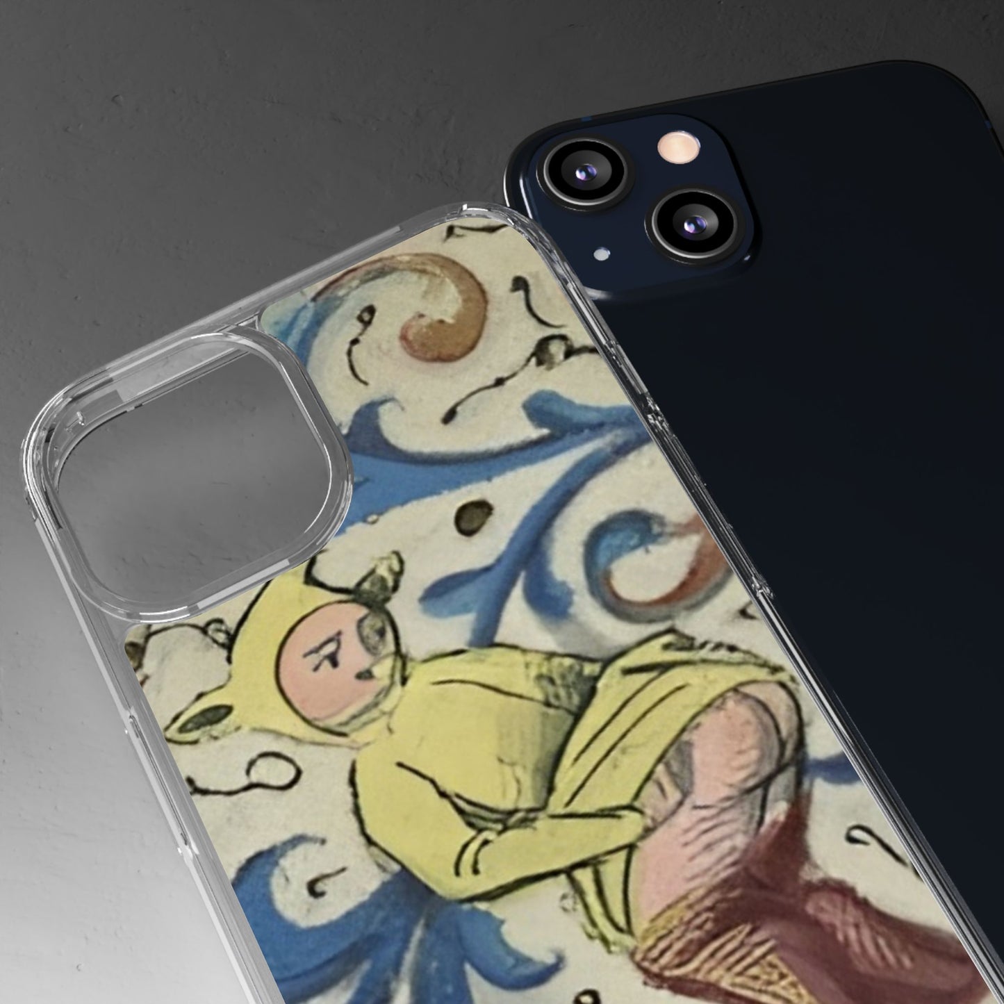 Barefaced Bravado – Funny Medieval Art Phone Case – Cheeky Manuscript iPhone Cover – Weird Historical Illustration – Bold Gift for Medieval Meme Lovers