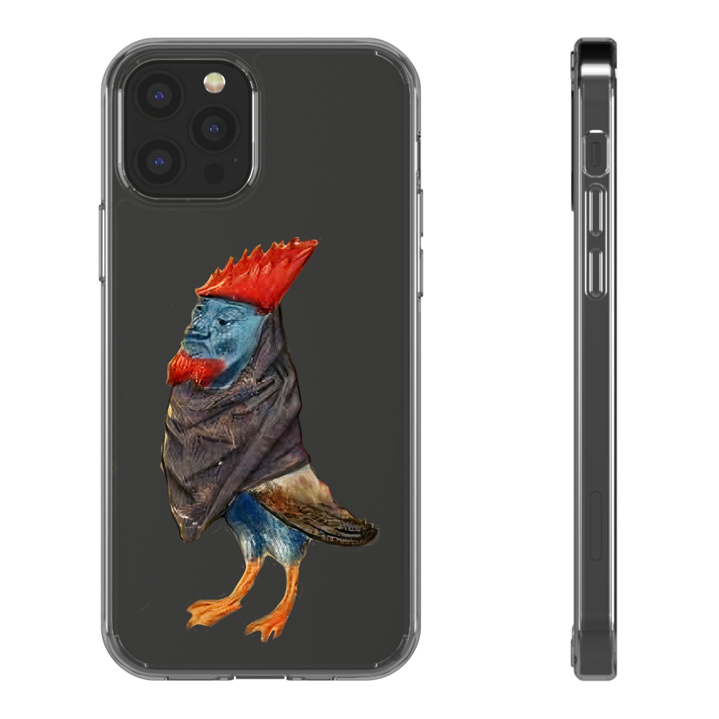 Medieval Chicken Man Phone Case - Rooster Dignity Meets Avian Absurdity
