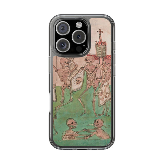 Dance Macabre – Medieval Skeleton Rave Phone Case – Weird Gothic Art from the Afterlife