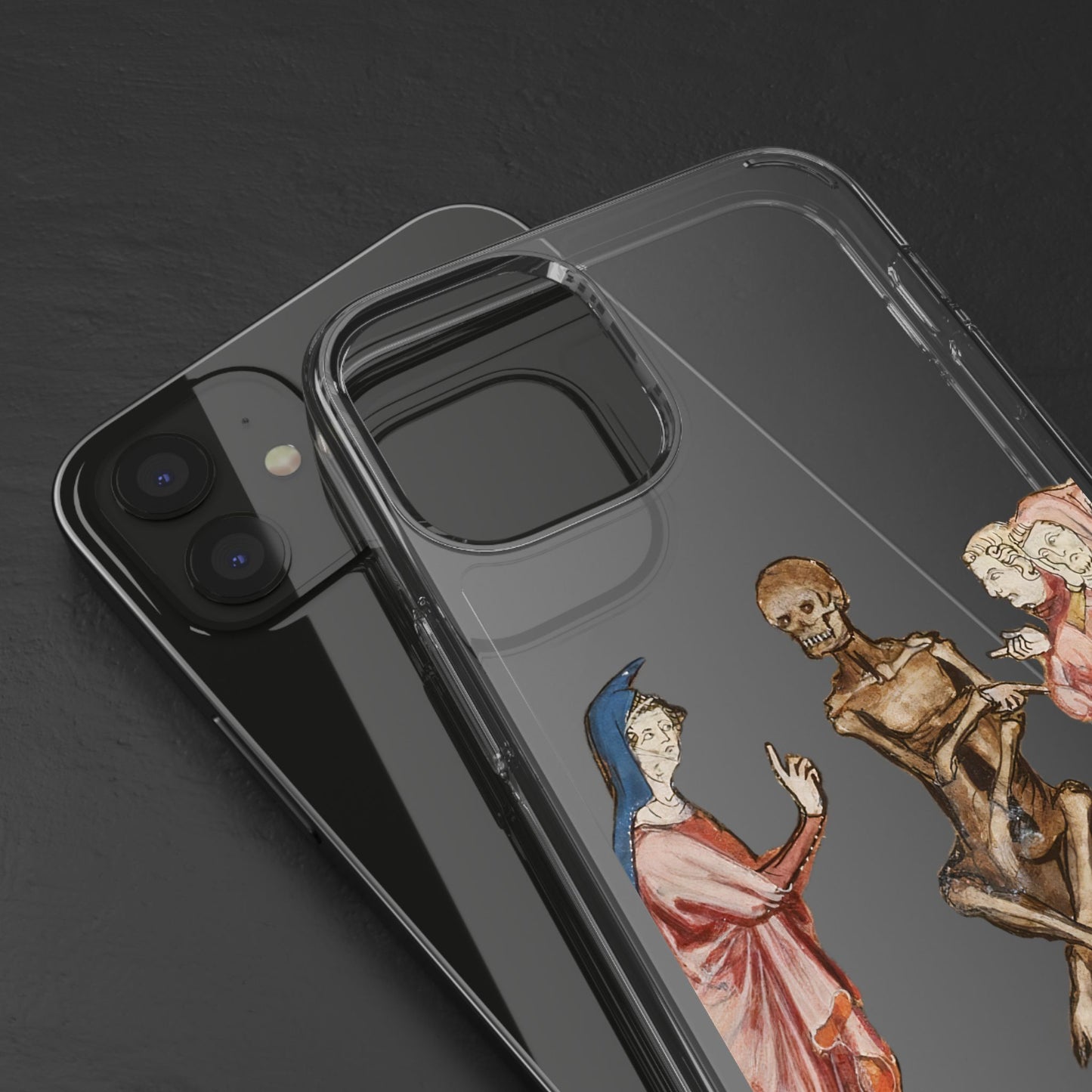 “Unholy Opinions” – Medieval Skeleton Lecture Phone Case