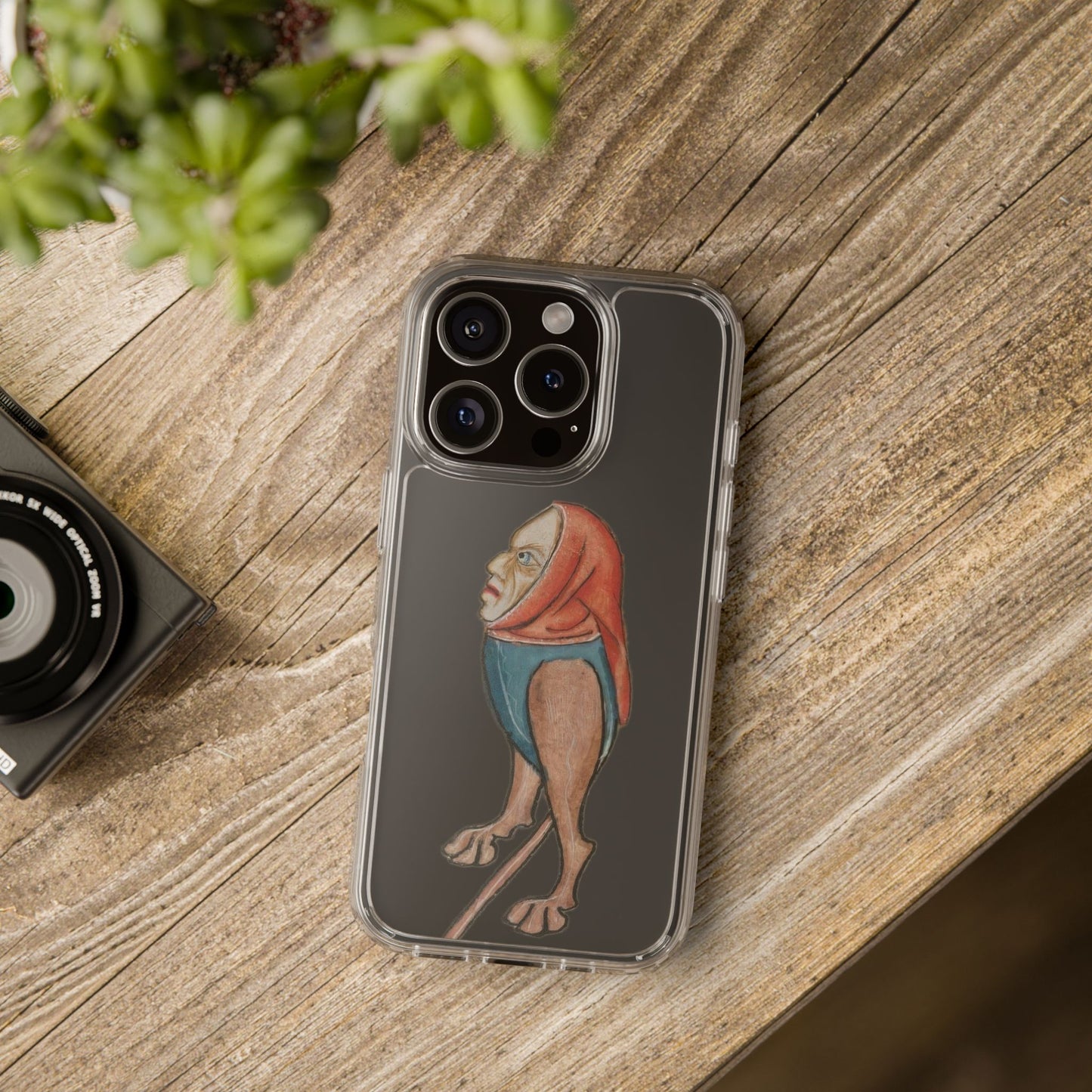 "Grump Beast Supreme" – Medieval Manuscript Phone Case – Surly Goblin Cat Energy – Weird Middle Ages Gift