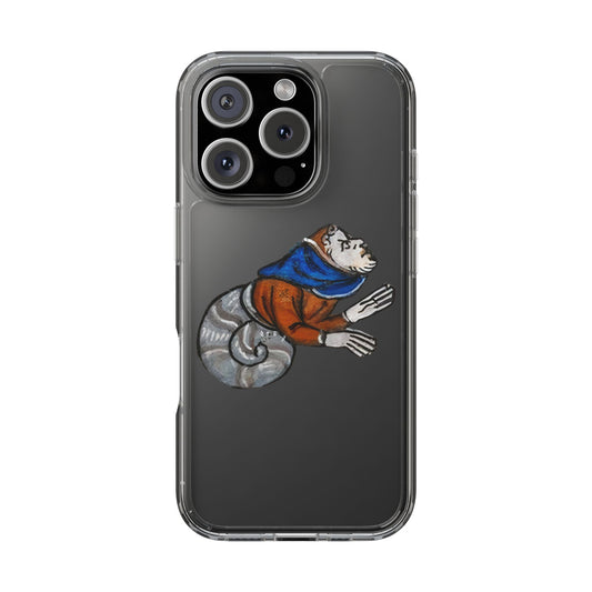 “Medieval Snail Monk Beast” – Curious Hybrid Phone Case – Cloaked Critter with Holy Vibes