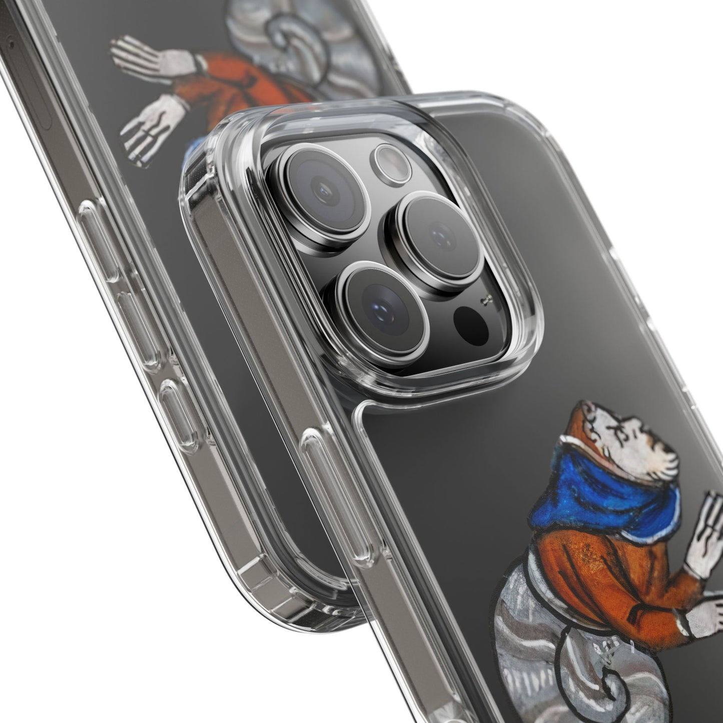 “Medieval Snail Monk Beast” – Curious Hybrid Phone Case – Cloaked Critter with Holy Vibes