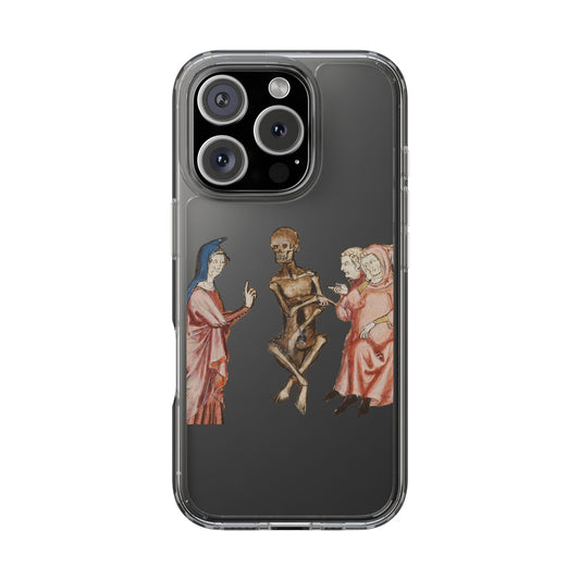 “Unholy Opinions” – Medieval Skeleton Lecture Phone Case