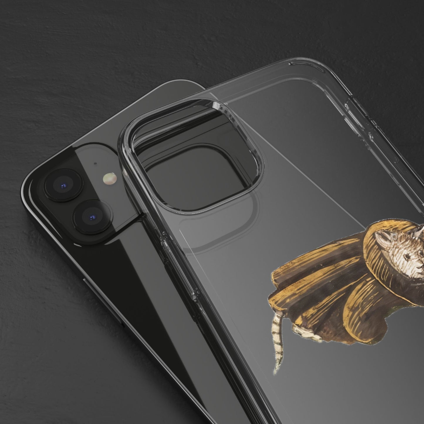 Barrel Cat – Medieval Stealth Mode Activated, Cat-Inspired Clear Phone Case, Cute Cat Phone Cover, Unique Phone Case Design