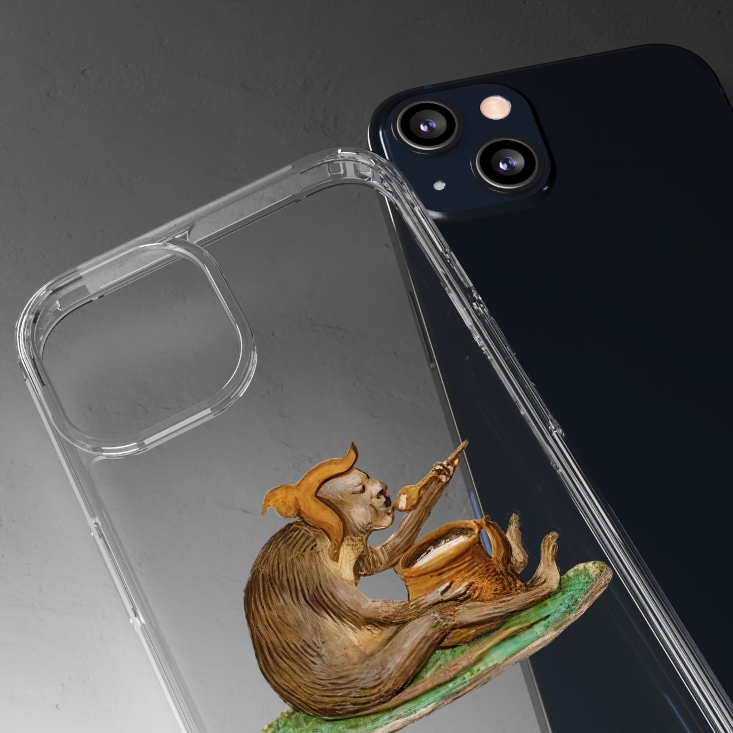 Medieval Monkey Phone Case – Manuscript Illustration of Cooking Ape
