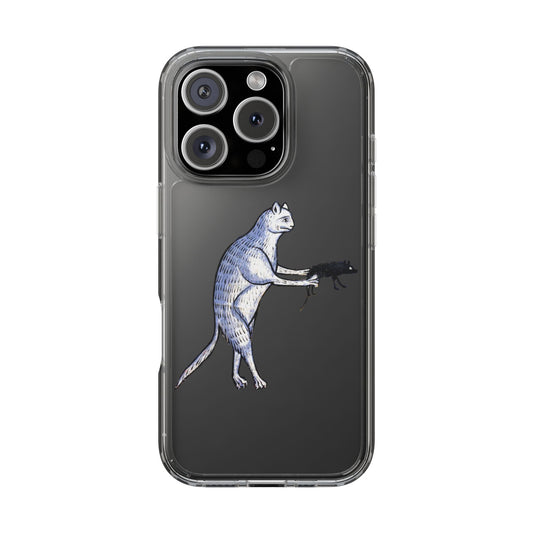 Rat Arrest – Medieval Cat Phone Case – Funny Manuscript Animal Art – Quirky iPhone Cover – Vintage Illustration Gift for Cat Lovers & Weird Art Fans