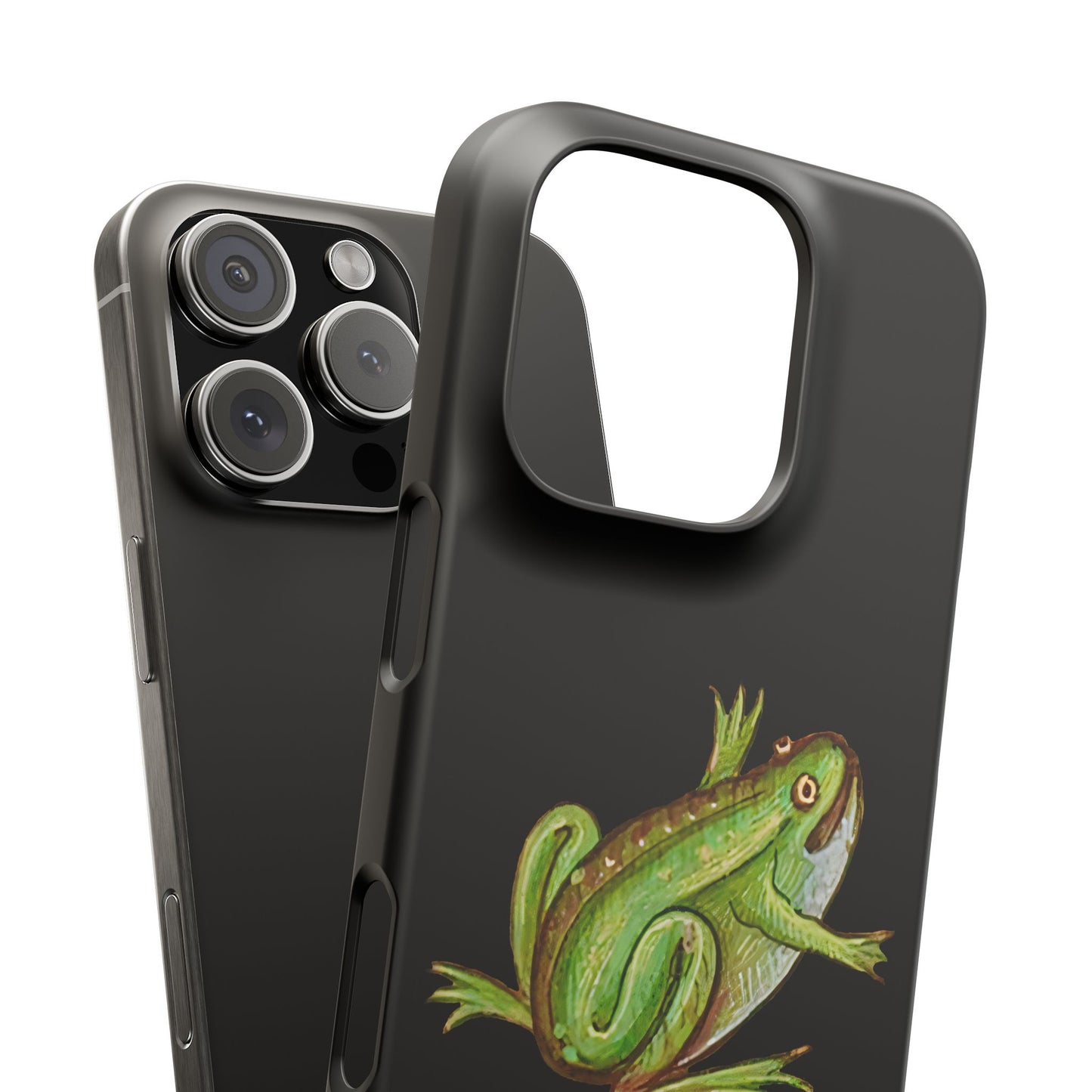 Medieval Frog Phone Case – Green Frog Medieval Marginalia iPhone Case – Quirky Weird History Aesthetic Clear Case – Ars Jocularis