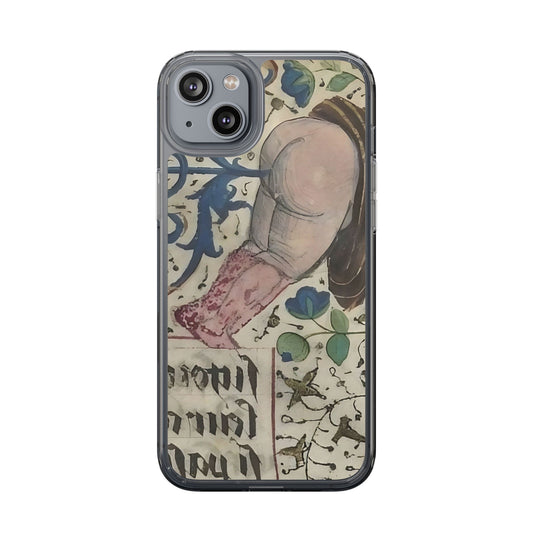 The Original Moon – Medieval Manuscript Phone Case – Funny Nude Art iPhone Cover – Illuminated Rudeness – Weird Historical Gift for Bold Souls