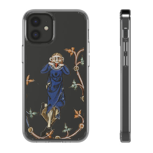 Nose Flute Maestro Phone Case – Medieval Music Meme – Funny Bard iPhone Cover – Marginalia Art Gift for Music Nerds & Chaos Enthusiasts