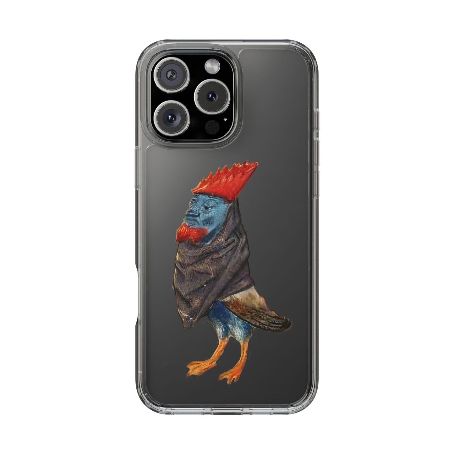 Medieval Chicken Man Phone Case - Rooster Dignity Meets Avian Absurdity