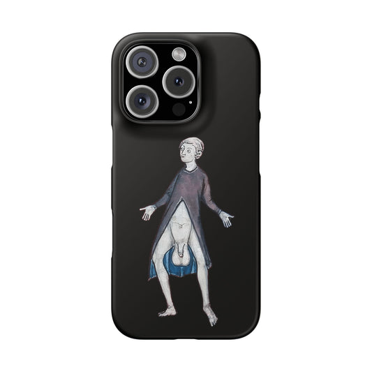 Surprise! - Medieval Flashing Phone Case - Funny Historical Manuscript Art - Weird Vintage iPhone Cover - Bold Gift for Fans of the Bizarre