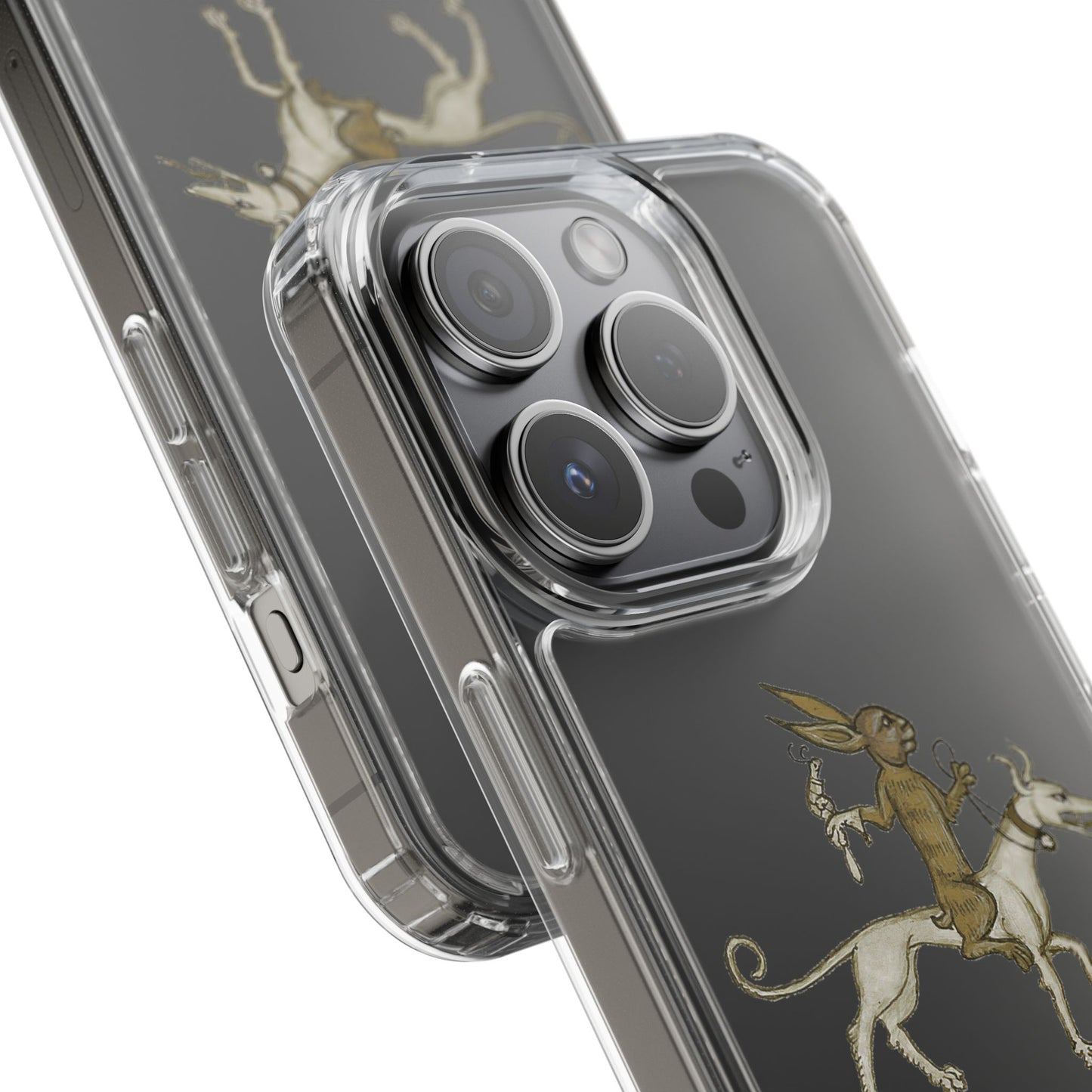 Bunny Jousts at Dawn – Medieval Rabbit Phone Case – Funny Marginalia iPhone Cover – Quirky Gift for Fantasy & History Nerds
