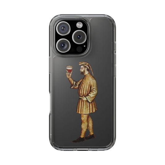 Cheers, Sire – Medieval Beer Phone Case – Funny Historical Drinker Art – Vintage Manuscript Illustration – Quirky Gift for Pub Lovers & History Nerds