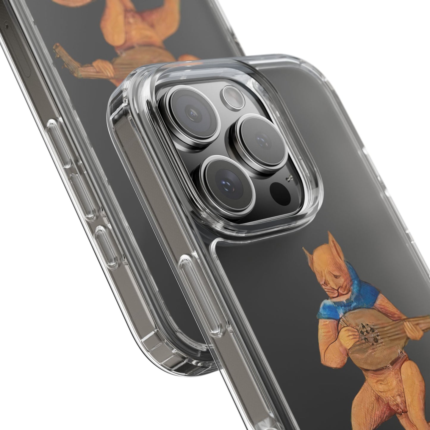 Medieval Cat Playing Lute Phone Case – Funny Historical Marginalia Art for Cat Lovers & Troubadours
