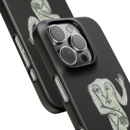 Medieval Dancing Man Phone Case – Weird Gothic Marginalia iPhone Case – Quirky Vintage Manuscript Art Cover – Funny Historical Aesthetic