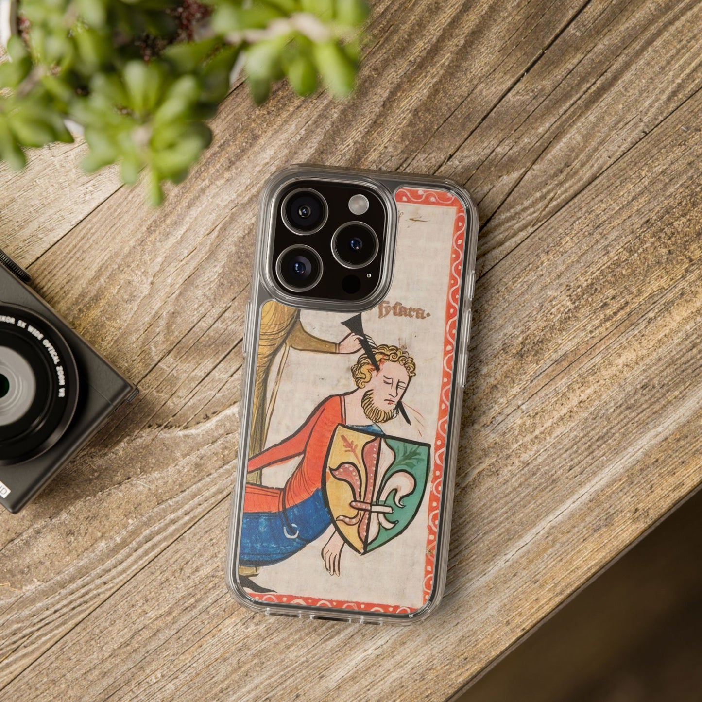 Knighted (and Smited) – Medieval Manuscript Phone Case – Surreal Chivalric Humour – Weird History Gift