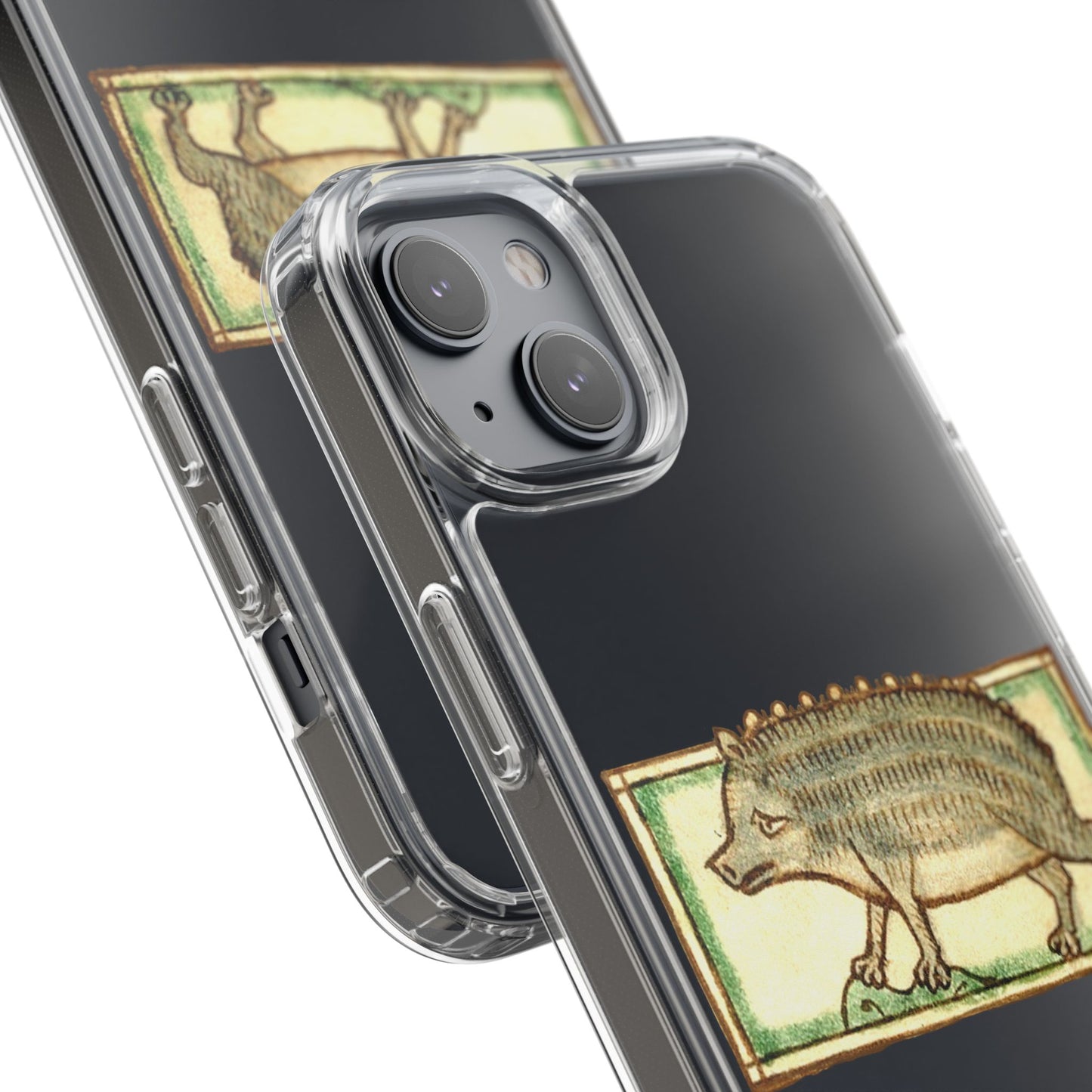 Medieval Hedgehog Phone Case – Funny Weird Gothic Animal iPhone Cover – Bestiary Art Vintage Vibes