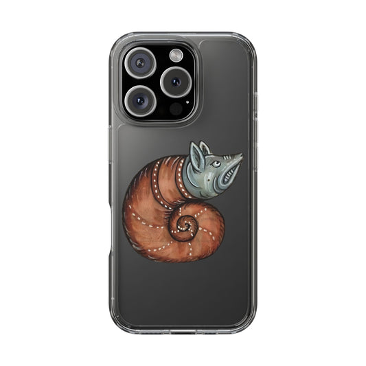 Snailwolf – Medieval Monster Phone Case – Illuminated Manuscript Hybrid Creature – Weird Gothic Animal Aesthetic