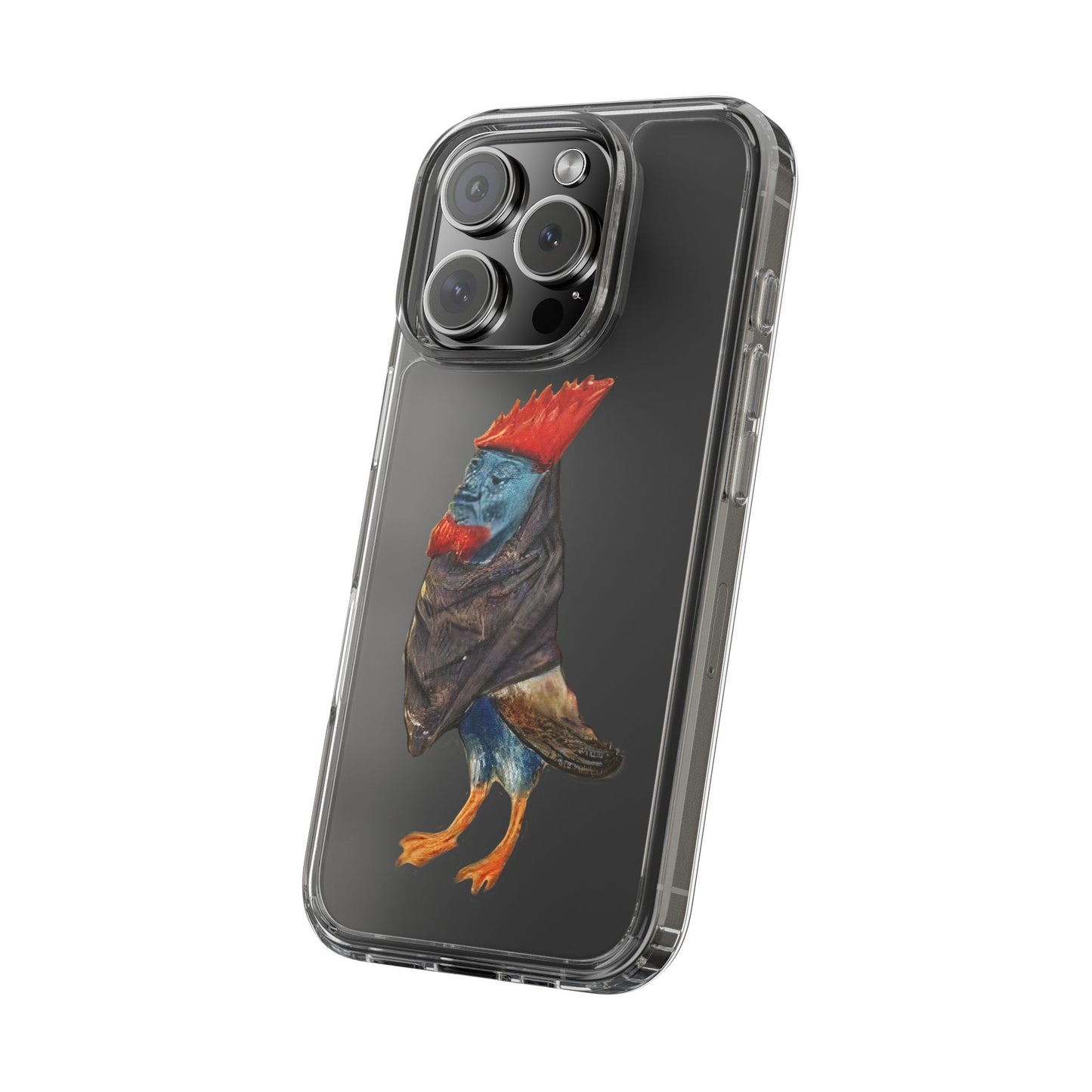 Medieval Chicken Man Phone Case - Rooster Dignity Meets Avian Absurdity