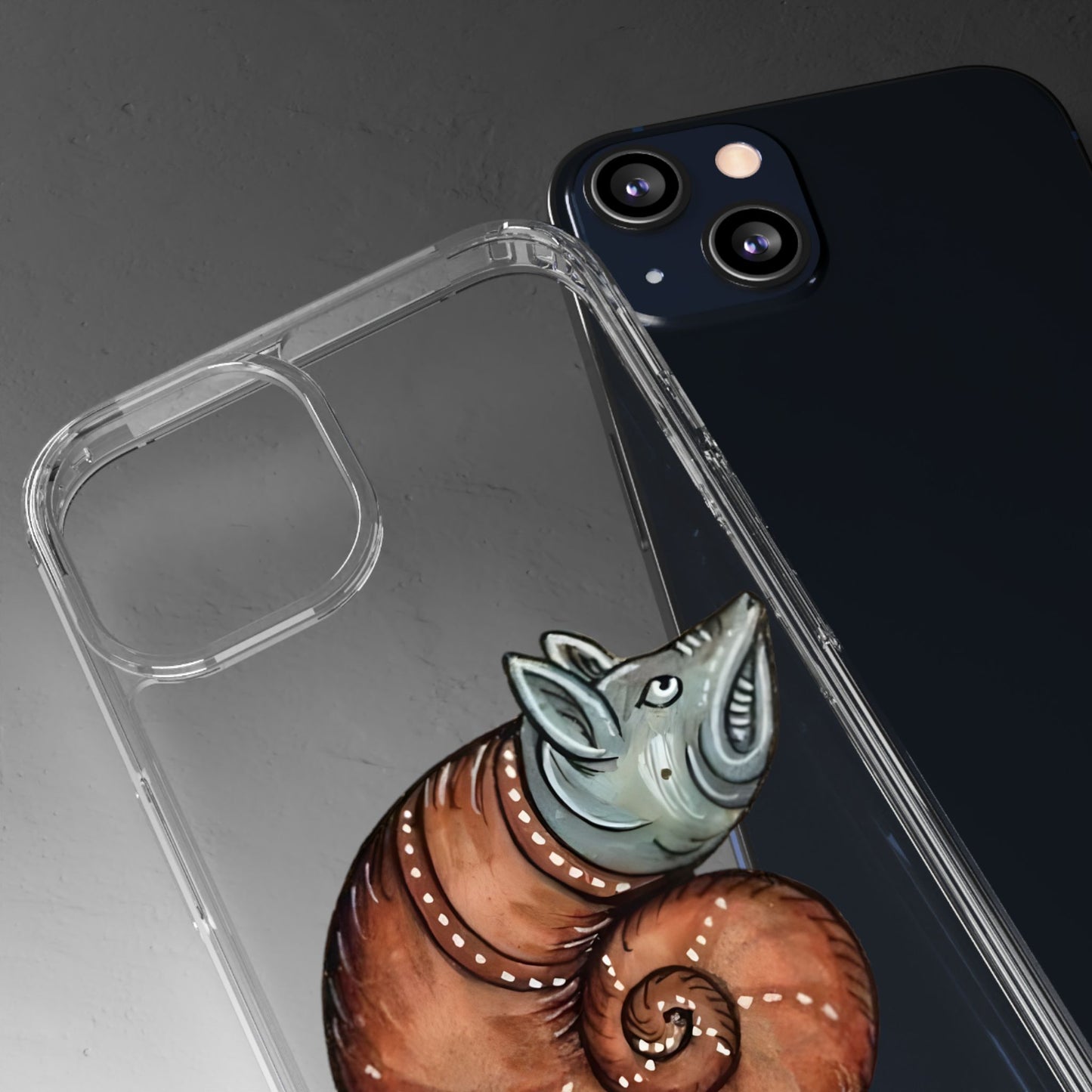 Snailwolf – Medieval Monster Phone Case – Illuminated Manuscript Hybrid Creature – Weird Gothic Animal Aesthetic