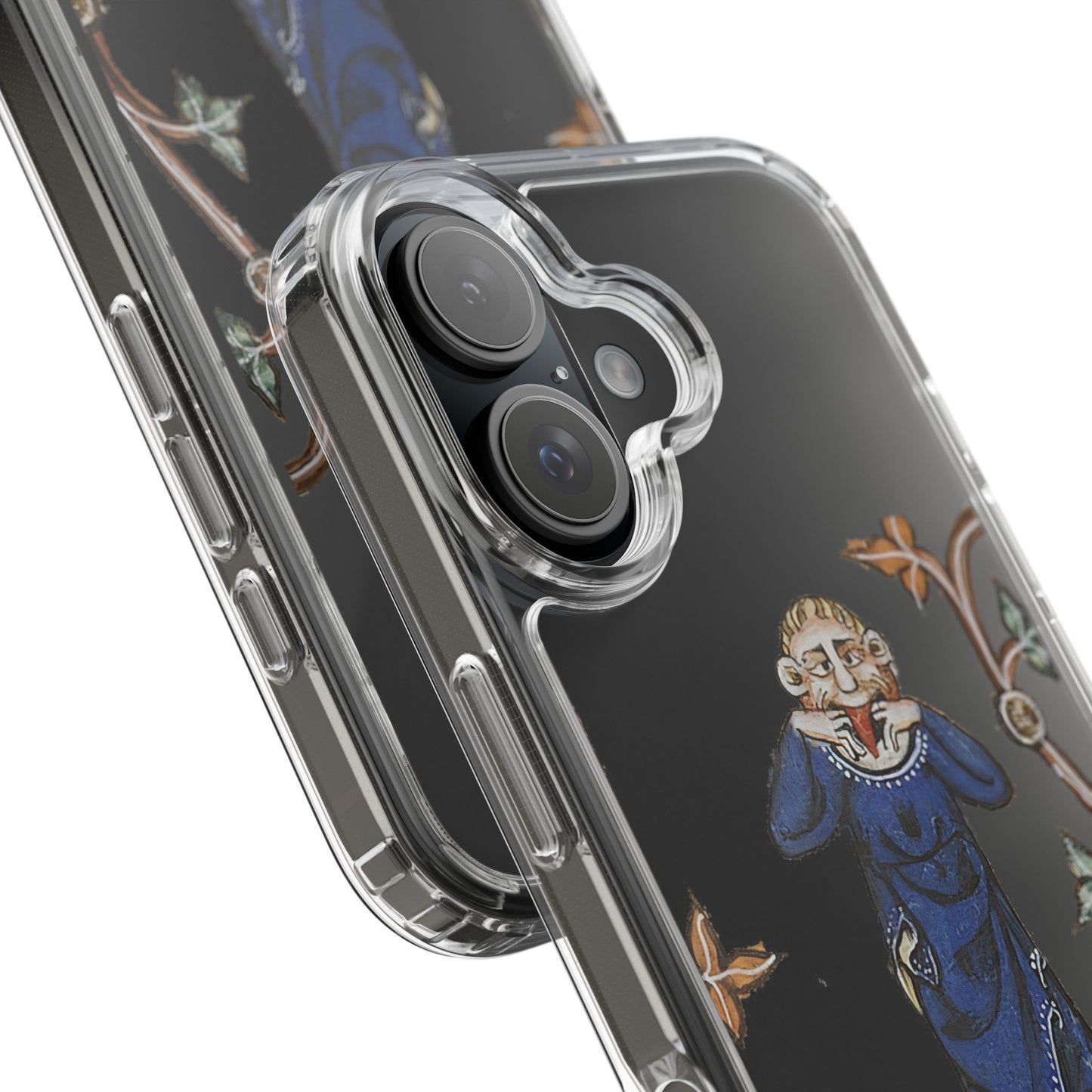 Nose Flute Maestro Phone Case – Medieval Music Meme – Funny Bard iPhone Cover – Marginalia Art Gift for Music Nerds & Chaos Enthusiasts