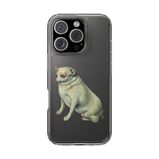 Phone Case Medieval Chonk Dog Clear Protective Flexible Sides iPhone Models