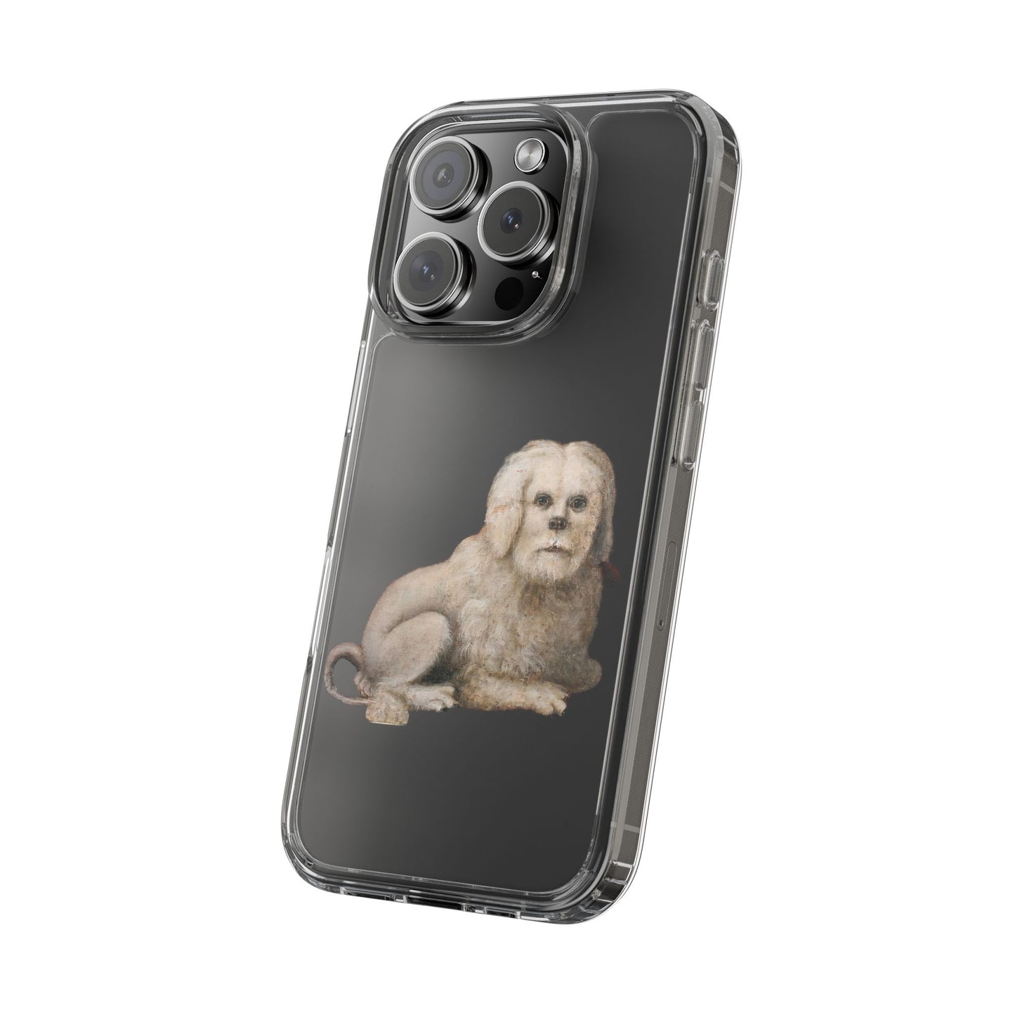Phone Case - Dog Monk Vintage Illustration Clear Protective Shock-Absorbing Flexible iPhone Models