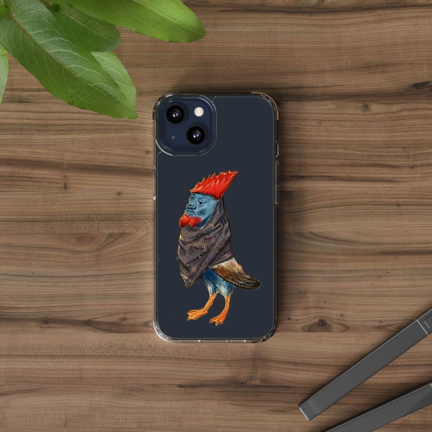 Medieval Chicken Man Phone Case - Rooster Dignity Meets Avian Absurdity