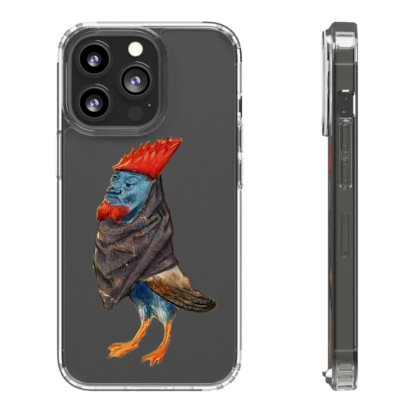 Medieval Chicken Man Phone Case - Rooster Dignity Meets Avian Absurdity