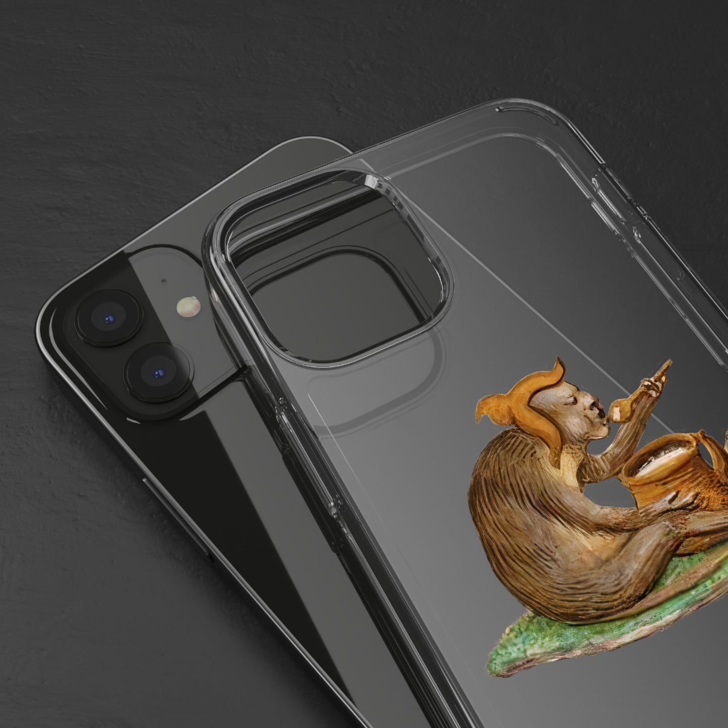 Medieval Monkey Phone Case – Manuscript Illustration of Cooking Ape