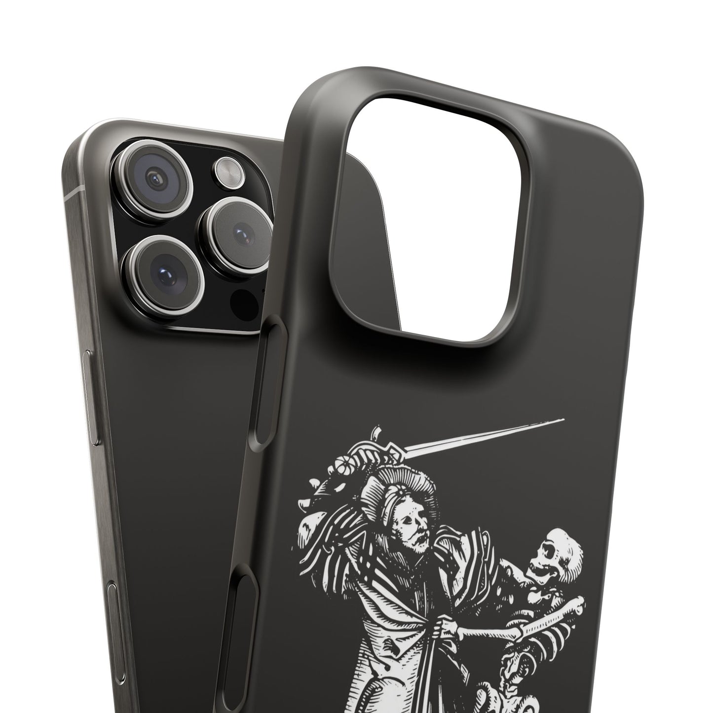Dance with Death - Gothic Medieval Phone Case - Vintage Skeleton Artwork - Macabre Phone Cover - Dark Academia Aesthetic - History Gift