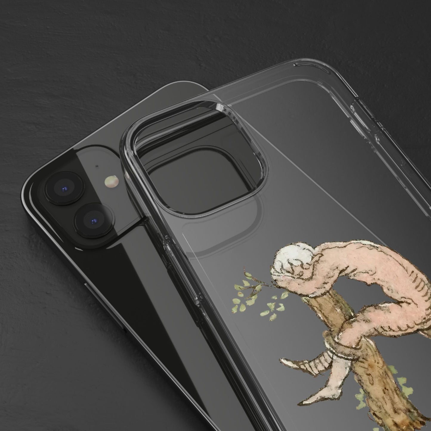 Tree Pooper – Medieval Manuscript Phone Case – Funny Historical Illustration – Weird Art iPhone Cover – Quirky Gift for Fans of the Bizarre