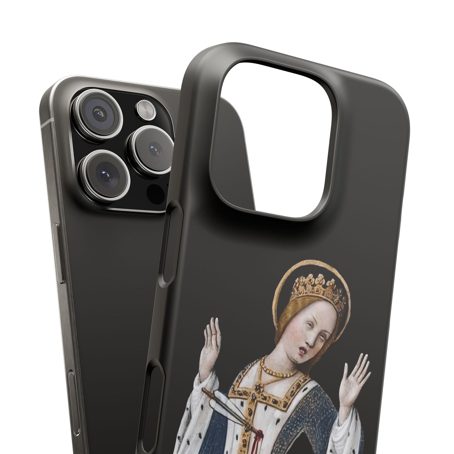 Over It, Your Majesty – Medieval Queen Phone Case – Illuminated Manuscript Snark Gift - Snap Case with Detailed Vintage Art - Unique Phone Case - Artistic Phone Protector - Gift for Art Lovers