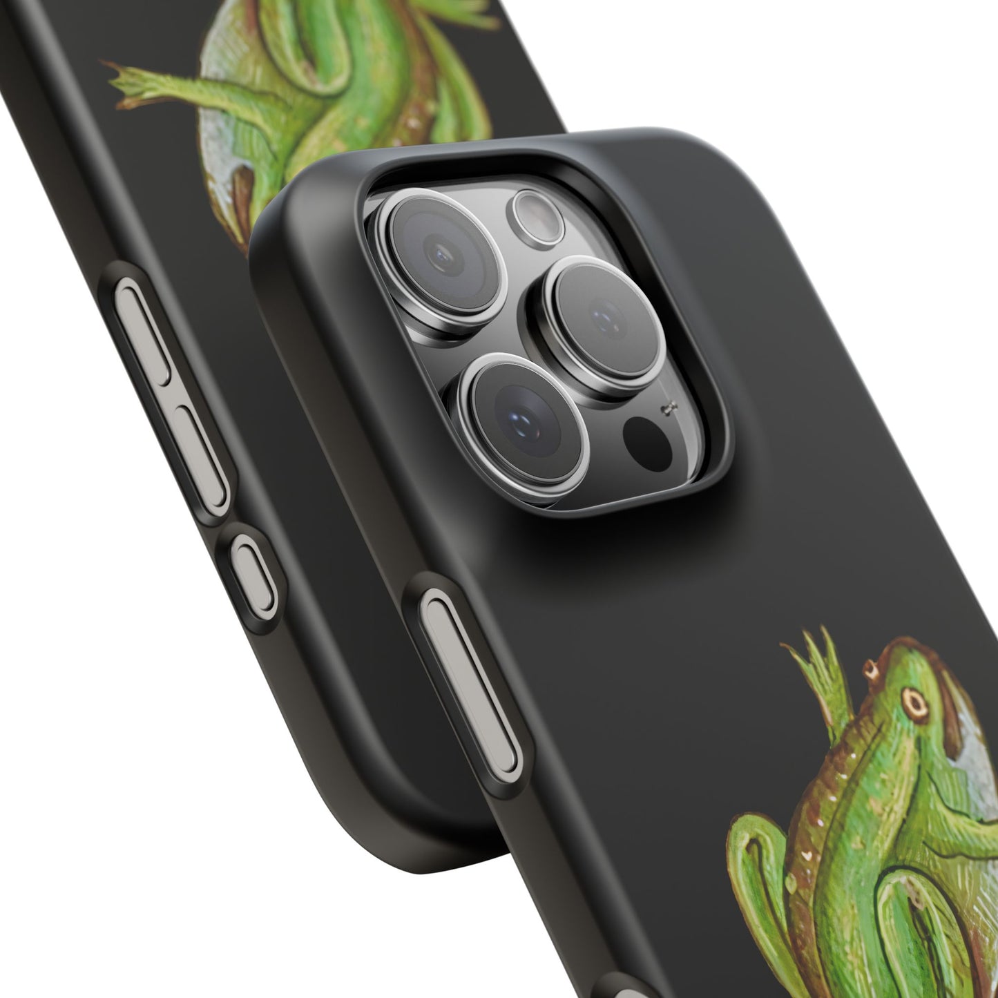 Medieval Frog Phone Case – Green Frog Medieval Marginalia iPhone Case – Quirky Weird History Aesthetic Clear Case – Ars Jocularis
