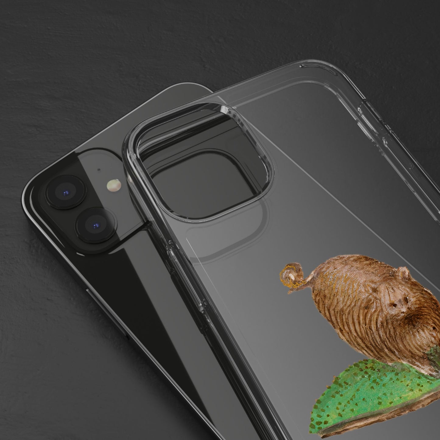 Fluffy Medieval Cat – Manuscript Marginalia Phone Case – Round, Regal, and Slightly Judgemental