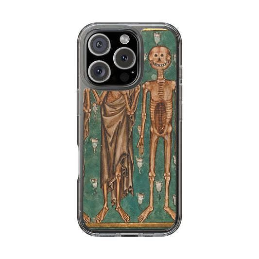Medieval Skeleton Phone Case – Gothic Danse Macabre iPhone Cover – Vintage Macabre Art Case – Funny Creepy Skeletons Gift