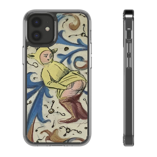 Barefaced Bravado – Funny Medieval Art Phone Case – Cheeky Manuscript iPhone Cover – Weird Historical Illustration – Bold Gift for Medieval Meme Lovers