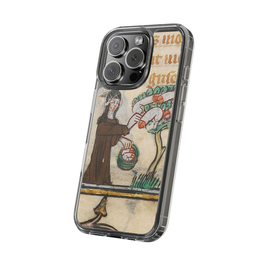 Forbidden Fruit – Medieval Phallus Tree Phone Case – Bawdy Illuminated Manuscript Art – NSFW Monastic Mischief