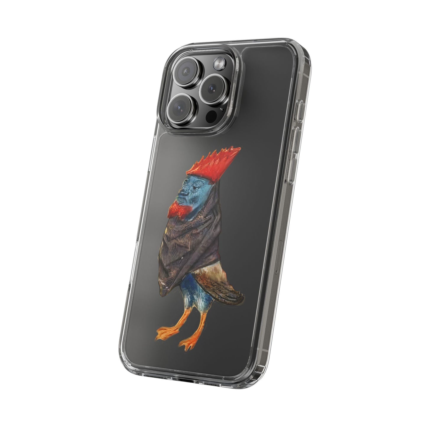 Medieval Chicken Man Phone Case - Rooster Dignity Meets Avian Absurdity