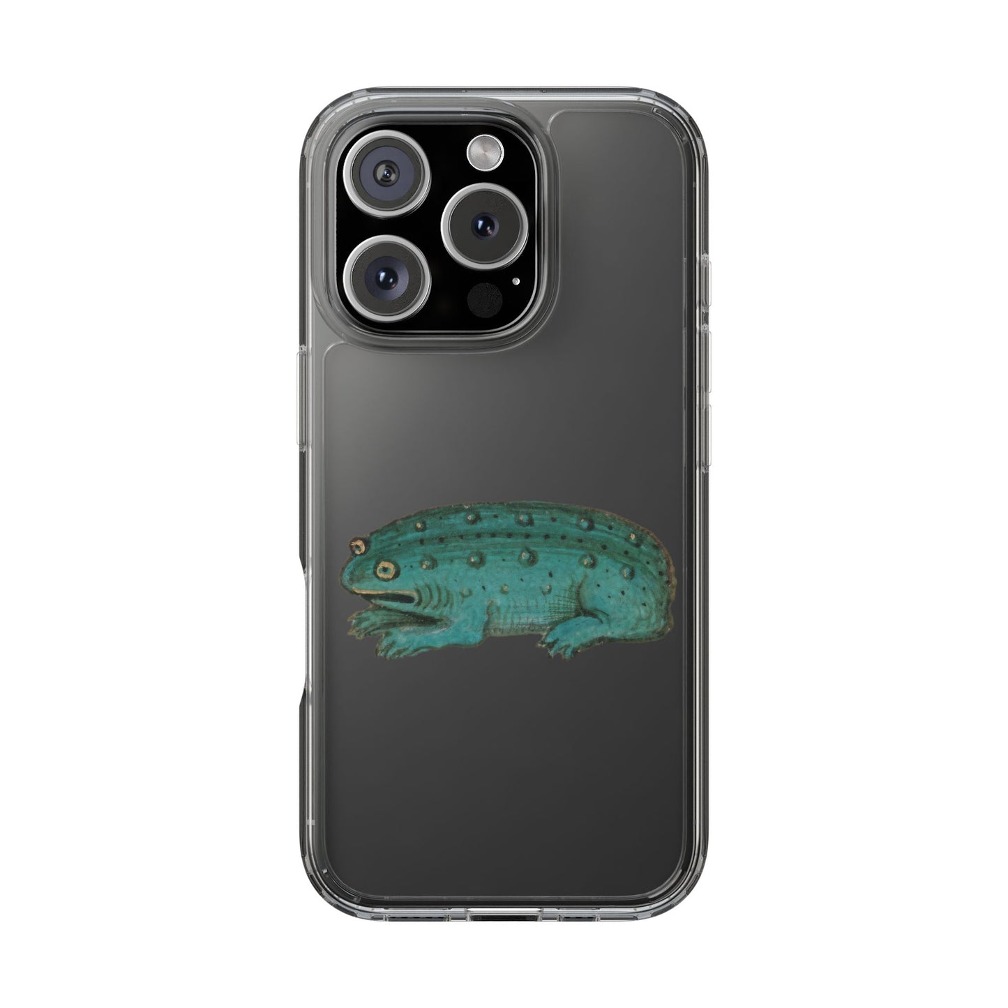Medieval Frog Phone Case – Quirky Medieval Marginalia Frog iPhone Case – Weird Aesthetic Clear Case – Funny Frog Art Gift – Ars Jocularis