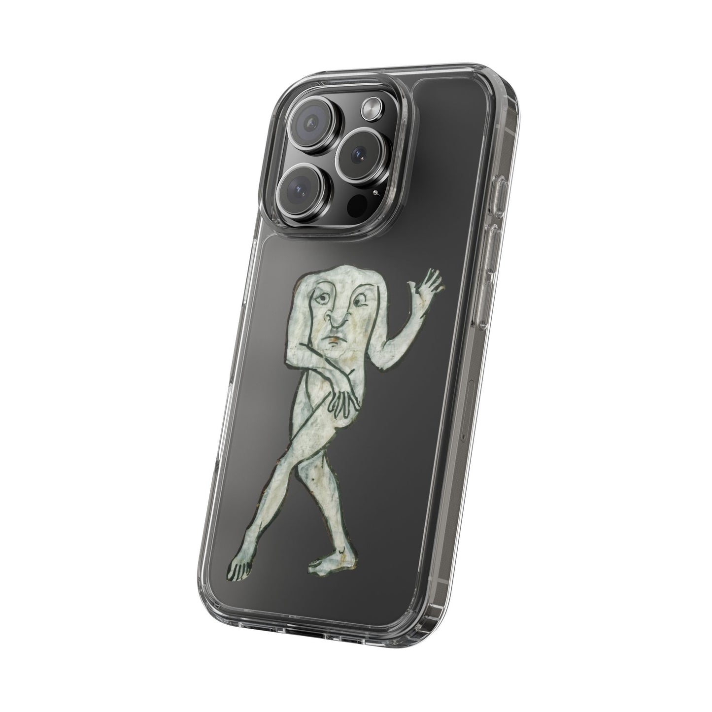 Medieval Dancing Man Phone Case – Weird Gothic Marginalia iPhone Case – Quirky Vintage Manuscript Art Cover – Funny Historical Aesthetic