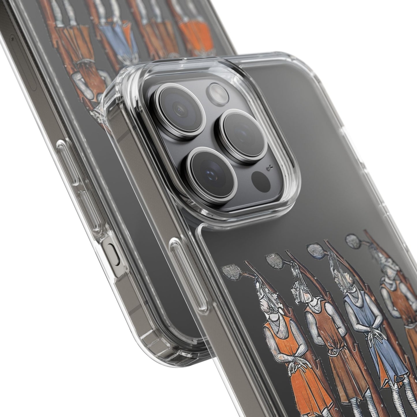 Hanging Out With the Lads – Funny Medieval Art Phone Case – Dark Historical Illustration – Quirky iPhone Cover – Weird Gift for Gothic Humour Fans